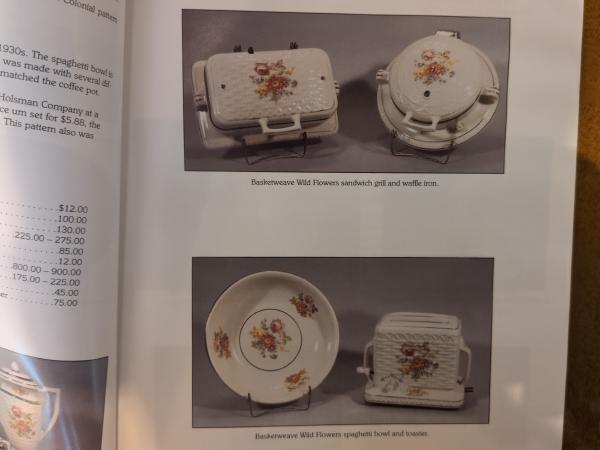 Book, view of the basket weave page