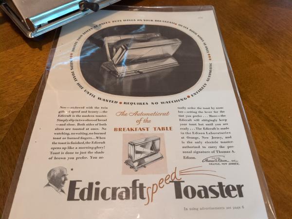 A newspaper advertisement for the Edicraft